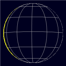 Appearance of the Moon, celestial north is upwards