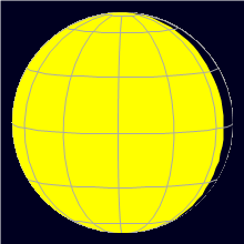 Appearance of the Moon, celestial north is upwards