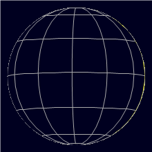 Appearance of the Moon, celestial north is upwards
