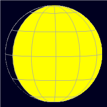 Appearance of the Moon, celestial north is upwards