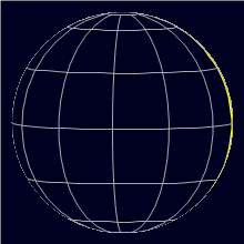 Appearance of the Moon, celestial north is upwards