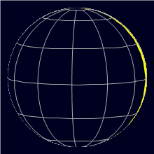 Appearance of the Moon, celestial north is upwards